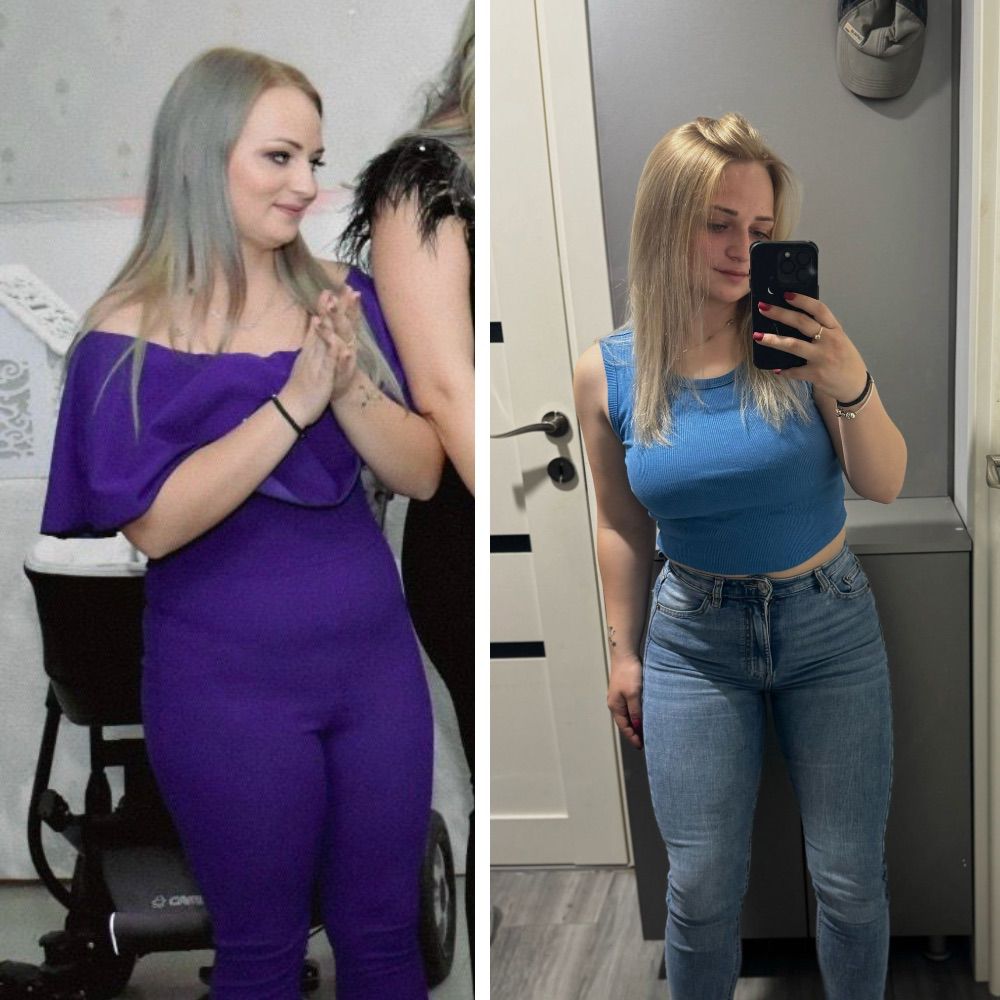 Transformarea Adrianei înainte și după programul IP Fitness